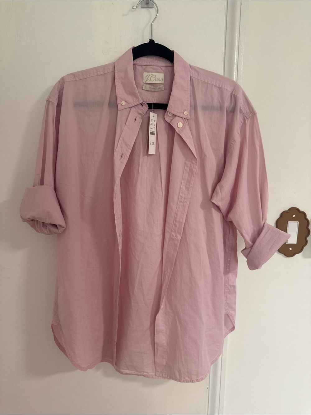 J. Crew Soft Pink Button-Down Shirt